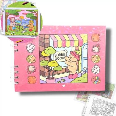 Imagem de Livro Bobbie Goods para Colorir Capa Dura Holográfica 50 Folhas Com Ac