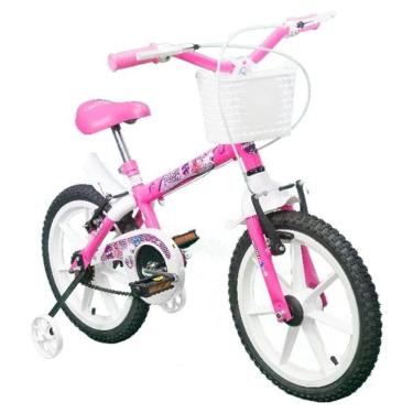 Imagem de Bicicleta Pink Aro 16 Rosa e Branco - Track & Bikes