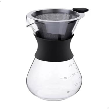 Imagem de Kit Jarra De Vidro Café Com Coador Aço Inox Resistente