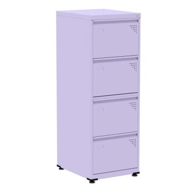 Imagem de Armário de Arquivo de Aço Pandin 4 Gavetas gavetas Lilás