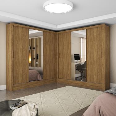 Imagem de Closet Casal Duplo Fortaleza 6 Portas Plus 12 Prateleiras - Cinamomo