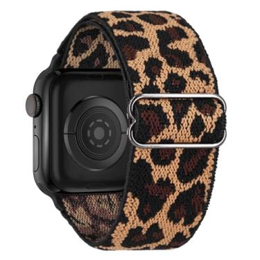 Imagem de Pulseira de nylon elástico compatível com Apple Watch séries 10 9, 8, 7, 6, 5, 4, 3 e 2 SE, Ultra 2 de 38 mm, 40 mm, 40 mm, 41 mm, 44 mm, 45 mm, 46 mm, 49 mm, SE, 38 mm/40 mm/41 mm/42 mm (série 10))