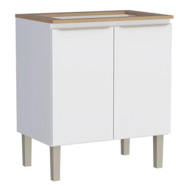 Imagem de Balcão Cooktop de Cozinha Montado em Aço 4 Bocas Branco Flora Cozimax