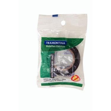 Imagem de Fita Isolante 0,13x19 mm Preta 10m Tramontina 