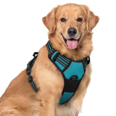 Imagem de Arnês para cães rabbitgoo No Pull Adjustable Teal XL