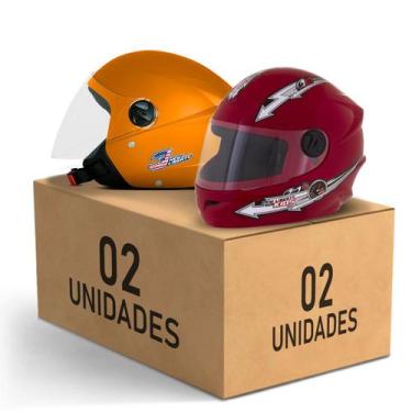Imagem de Kit 2 Capacete New Liberty 3 Elite + Liberty 4 Kids Feminino Masculino
