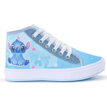 Imagem de Tênis ortobessa infantil cano alto stitch 46-i, AZUL, 25/26