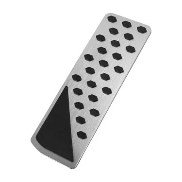 Imagem de REPAIROCK 1 peça capa de pedais de apoio para os pés almofadas de pedal descanso de pé capa de pedal morto para Jeep Grand Cherokee 2022-2025 liga de alumínio tom prata