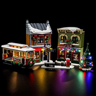 Imagem de BRIKSMAX Led Lighting Kit for LEGO-10308 Holiday Main Street - Compatible with Lego Icons Building Model- Not Include Lego Set