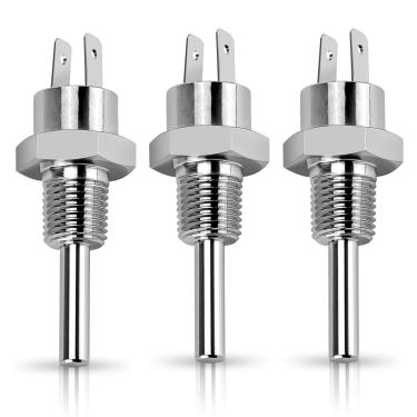 Imagem de Romalon Termistor de aquecedor de aço inoxidável atualizado 42001-0053S adequado para sistema elétrico de aquecedor de piscina e spa Pen-tair Sta-Rite Master-Temp Max-E-Therm — Pacote com 3