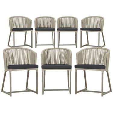 Imagem de 6 Cadeiras de Jantar Área Noronha em Alumínio