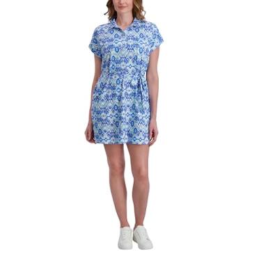 Imagem de Stella Parker Roupa feminina de verão casual para viagem, vestido de verão para resort, saída de praia, vestido de férias, Azul-marinho, azul-petróleo, GG