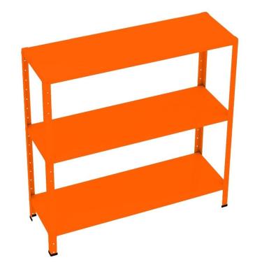 Imagem de Estante Em Aço Mini Flex Colorida 91x92x30cm #20/26 Amapá Laranja