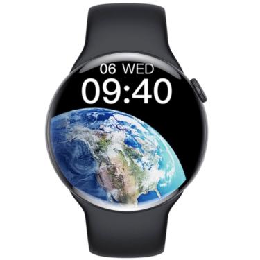 Imagem de Relógio Inteligente Chamada Bluetooth Ecg Ip68 Tela Redonda Preto