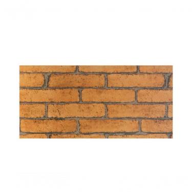 Imagem de Rolo Plástico Filme Adesivo Estampado 45cm X 10m - Brw Tijolo Comum