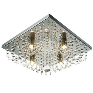 Imagem de Plafon Lumix Ln148 47cm Quadrado Transparente G9