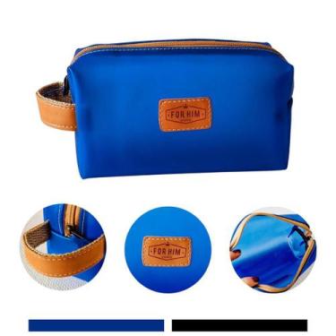 Imagem de Necessaire Emborrachada Masculina Apparatos Organizador de Mala, Azul