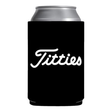 Imagem de FUNNY TRUCKER HATS Capa Para Lata De Golfe I Love Titties Cooler Coolie Engraçado - Acessório Perfeito Viagem, Porta-Cerveja, Recipiente Refrigerante,