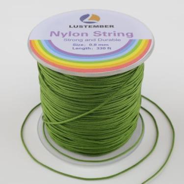 Imagem de LUSTEMBER Corda De Nylon 0,8 Mm, Resistente E Durável Para Pulseiras, Joias, Miçangas, Colares, Tranças Rabo Rato, Kumihimo, Sinos Vento, Persianas Artesanatos