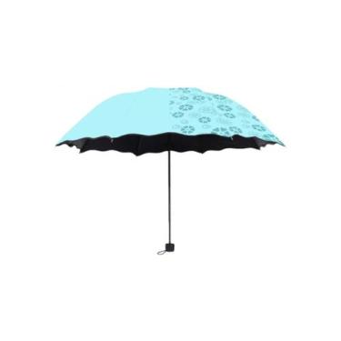 Imagem de Guardachuva Mágico Com Proteção Uv Estampa Floral Blackout - luyin, Ci