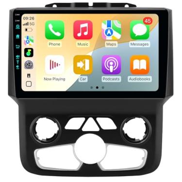 Imagem de 11º WiFi6 (1201Mbps) Upgrade Car Radio Stereo Bluetooth5.4 Navegação para Dodge Ram 2013-2019 1500 2500 3500, Carplay Android Auto Mirroring Airplay SWC 1080P (Auto(2+64))