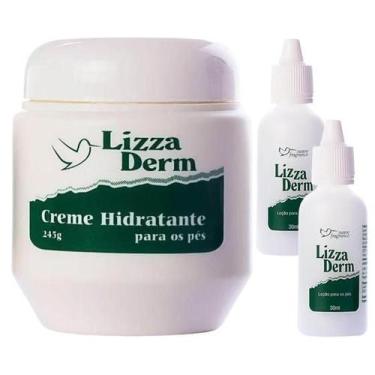 Imagem de Creme Hidratante para os Pés Lizza Derm + 2 Loção Lizza Derm - Suave F