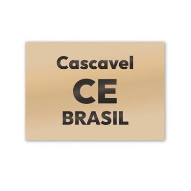 Imagem de Imã de Geladeira Cascavel Ceará MDF 8cm x 5cm para Turismo