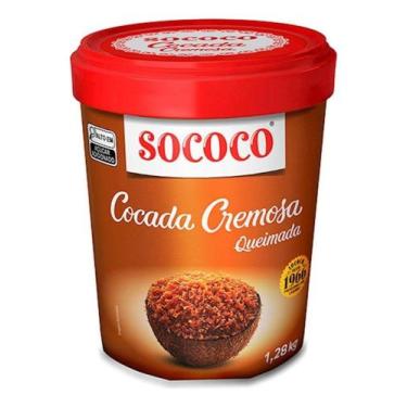 Imagem de Cocada Sococo Cremosa Coco Queimado Com Coco 1.28 Kg