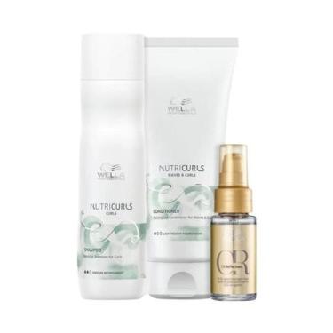 Imagem de Wella Nutricurls Sh 250ml + Cond 200ml + Oleo 30ml - Wella profissiona