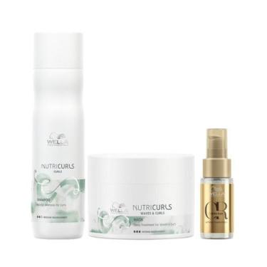 Imagem de Wella Nutricurls Sh 250ml + Masc 150ml + Oleo 30ml - Wella profissiona