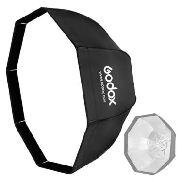 Imagem de Godox Kit Octógono Softbox SB-UE 80 cm, Octa Guarda-Chuva Dobrável Softbox, Octabox Portátil com Suporte Bowens Speedring e Bolsa de Transporte para Estúdio Flash Monolight, Retrato e Fotografia de