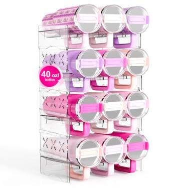 Imagem de JYPS Organizador de copo de garrafa de água para armário empilhável, Stanley 1,134 g com alça organizadora de copo, suporte de garrafa de água grande, acessórios para copos Stanley para organizadores