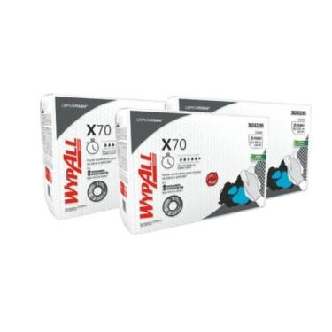 Imagem de 3 Pacotes Panos WypAll Limpeza X70 Plus Professional c/25un