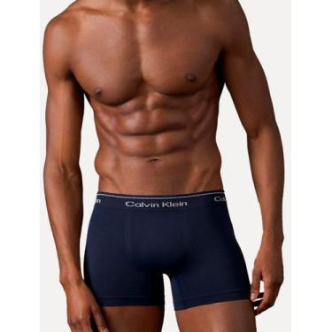 Imagem de Cueca Calvin Klein Trunk Modern Cotton Seamless Eco Azul Marinho, S/P
