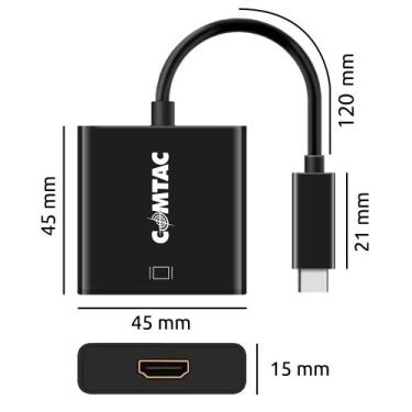 Imagem de Conversor USB C Para HDMI 4k Comtac 9330