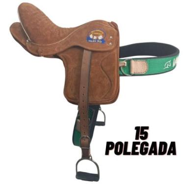 Imagem de Sela Semi Profissional De Cavalo de Vaquejada em Couro Legitimo - sela