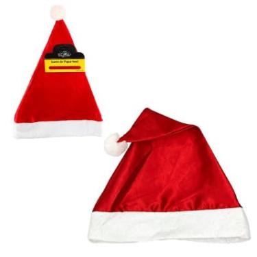 Imagem de Gorro Touca De Papai Noel Linha Luxo Cetim