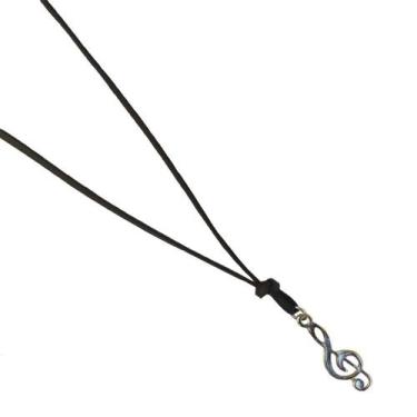 Imagem de Colar Couro Clave de Sol - Vorax Acessórios