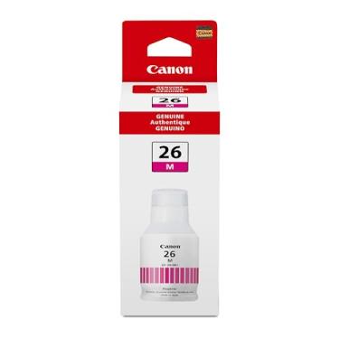 Imagem de Canon GI-26 Garrafa de tinta magenta de pigmento genuíno, compatível com impressoras MegaTank GX7120, GX6120, GX5120, GX6020, GX7020, GX6021, GX7021, GX5020, GX4020 e GX3020