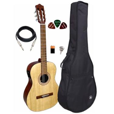 Imagem de Violão Giannini Trovador Ntr1 Nylon Tampo Maciço + Capa