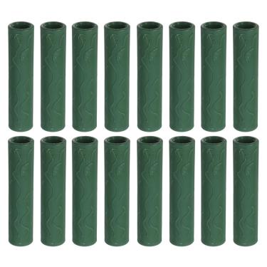 Imagem de ORFOFE 20 conectores de tubo de estaca de jardim de 8 mm para plantas de plástico para estufa e hortaliças, trepadeiras, conectores de estacas de suporte de plantas trepadeiras