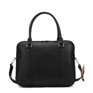 Imagem de Pasta Executiva Notebook Maleta Bolsa Transversal Alta Quaridade Reforçada (Preta)