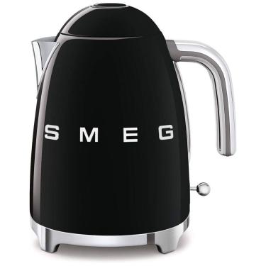 Imagem de Chaleira Elétrica Retrô anos 50, Capacidade 1.7L Desliagamento Automático, SMEG KLF03BLUS, Preto