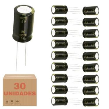 Imagem de Kit 30 Capacitor 22x250 22uf 250V Driver Corneta Tweeter - PERMAK