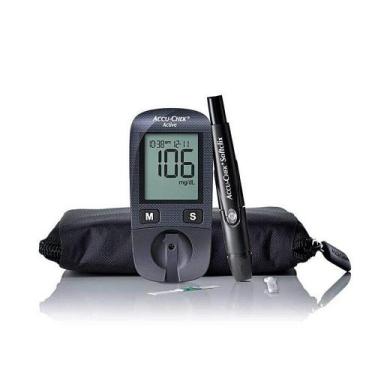 Imagem de Kit Medidor de Glicemia Accu-Chek Active Roche - Com 10 Tiras Reagente
