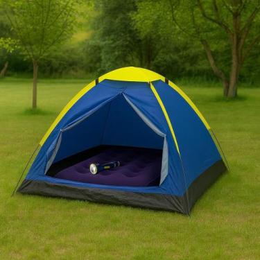 Imagem de Kit Barraca Iglu 2 Pessoas + Colchão Inflavel Casal + Lanterna Recarre