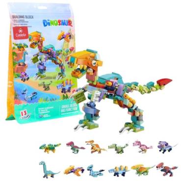Imagem de Blocos De Montar Dinossauro 12 em 1 Com 405 Peças - Castela - CASTELA 