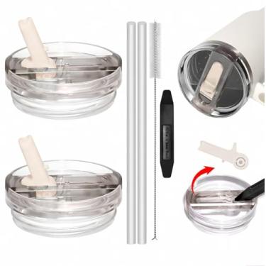 Imagem de TideBloom Tampa removível de substituição de 1,134 g para copo Stanley, à prova de vazamento, durável, à prova de respingos, compatível com copos Stanley de 1,134 g, acessórios para copos Stanley