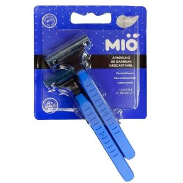 Imagem de Aparelho de Barbear Mió Cabo Emborrachado 2 Lâminas com 2 Unidades