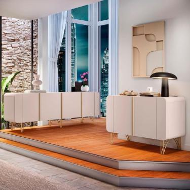 Imagem de Balcão Aparador Buffet Saluti E Benvenuto Off White - Hb Móveis